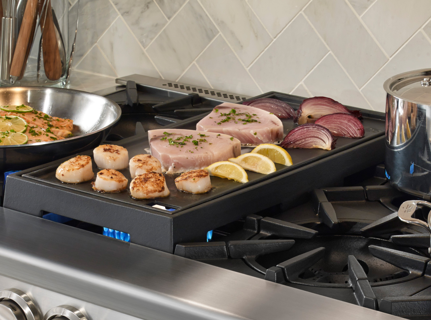 bluestar range reversible grill and griddle