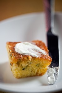 Poblano Corn Bread with Honey-Chipotle Butter from All-Star Chef Jose Garces
