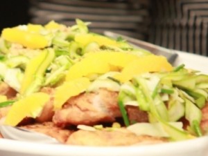 Roasted 1/2 Chicken with Shaved Asparagus Salad from All-Star Chef Michael Symon