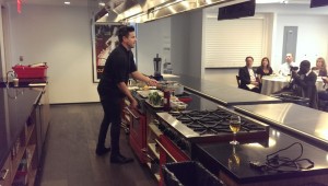 All-Star Chef Ryan Scott cooking demonstration at the Institute of Culinary Education
