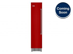 18-inch Column Freezer with Left Hinge in Ruby Red from BlueStar