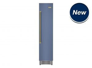 18-inch Column Freezer from BlueStar with Right Hinge in Pigeon Blue