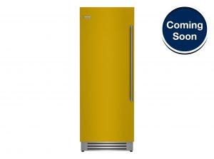 30-inch Column Refrigerator with Left Hinge in Honey Yellow from BlueStar