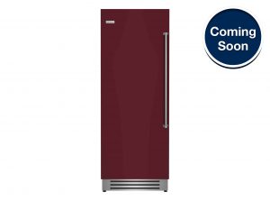 30-inch Column Refrigerator with Left Hinge in Wine Red from BlueStar