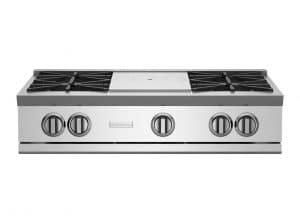 36-inch Nova Series Rangetop with 12-inch French Top from BlueStar