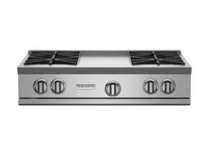 36-inch RNB Series Rangetop with 12-inch Griddle