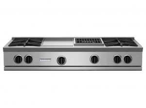 48-inch RNB Series Rangetop with 12-inch Griddle and Charbroiler from BlueStar