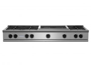 60-inch RNB Series Rangetop with 24-inch Charbroiler from BlueStar