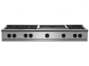 60-inch RNB Rangetop with 24-inch Charbroiler from BlueStar