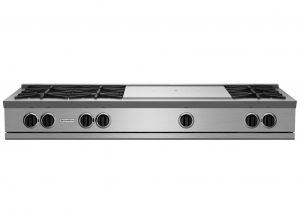 60-inch RNB Series Rangetop with 24-inch French Top from BlueStar
