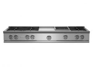60-inch Nova Series Rangetop with 12-inch Griddle and Charbroiler from BlueStar