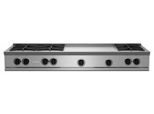 60-inch RNB Series Rangetop with 24-inch Griddle from BlueStar
