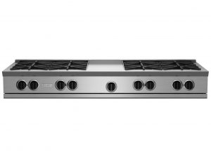 60-inch RNB Rangetop with 12-inch Griddle from BlueStar
