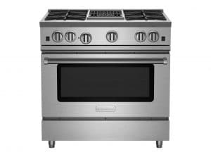 36-inch Nova Series Range with 12-inch Charbroiler from BlueStar