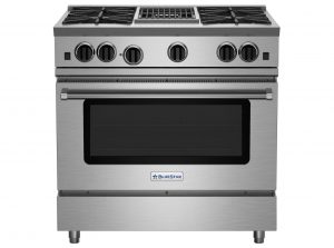 36-inch RNB Series Freestanding Range with 12-inch Charbroiler from BlueStar