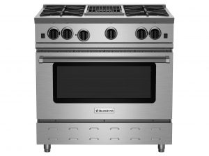 36-inch RNB Series Freestanding Gas Range with 12-inch Charbroiler from BlueStar
