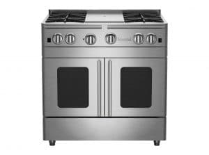 36-inch Precious Metals Series Range with 12-inch French Top from BlueStar