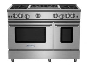 48-inch RNB Series Freestanding Range with 12-inch Charbroiler from BlueStar