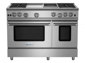 48-inch RNB Series Freestanding Gas Range with 12-inch Griddle and Charbroiler from BlueStar