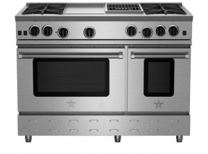 48" RNB Series Gas Range with 12" Griddle & Charbroiler from BlueStar