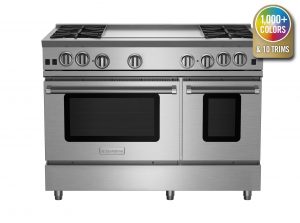 48-inch RNB Series range from BlueStar with 24-inch Griddle