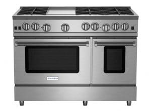 48-inch RNB Series Freestanding Range with 12" Griddle from BlueStar