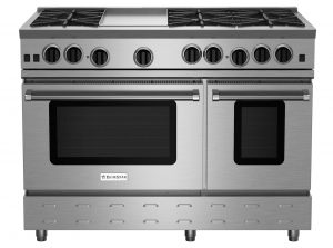 48-inch RNB Series Freestanding Gas Range with 12-inch Griddle from BlueStar