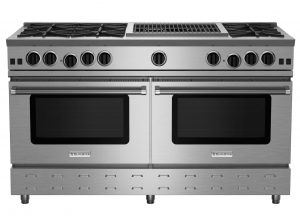 60-inch RNB Series Freestanding Gas Range with 24-inch Charbroiler from BlueStar