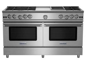 60-inch RNB Series Range with 12-inch Griddle and Charbroiler from BlueStar