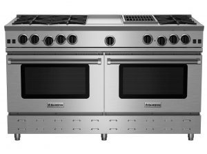 60-inch RNB Series Freestanding Gas Range with 12-inch Griddle and Charbroiler from BlueStar