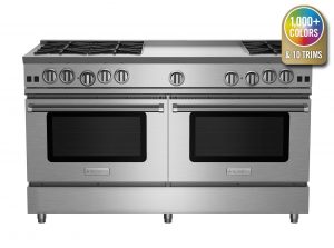 60-inch RNB Series range from BlueStar with 24-inch Griddle