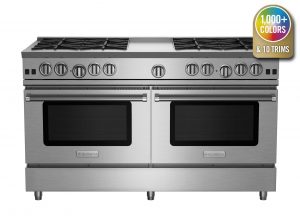 60-inch RNB Series range from BlueStar with 12-inch Griddle