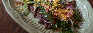 Grilled Flank Steak & Corn Bacon Salad from All-Star Chef Michael Symon