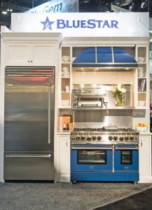 The complete BlueStar kitchen on display at the 2017 International Builders' Show