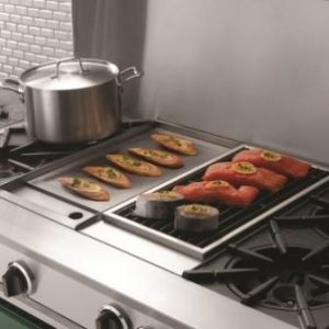 Integrated cooking features on freestanding ranges from BlueStar