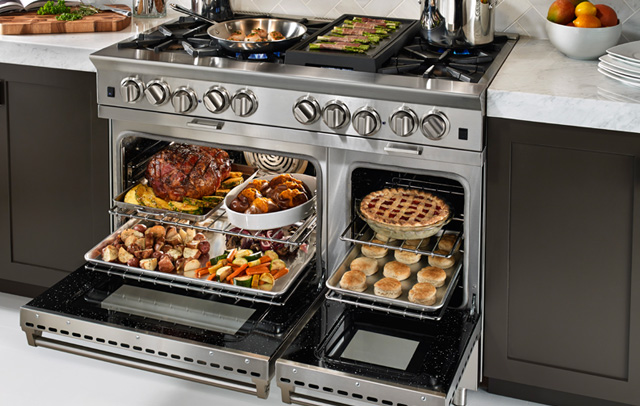 The superior oven capacity of the Platinum Series ranges by BlueStar