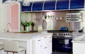 A designer kitchen featuring BlueStar products
