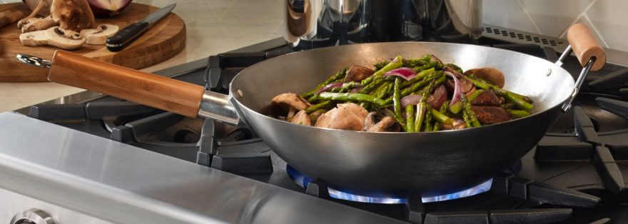 Wok Cooking on a BlueStar Platinum Series Range