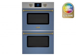 BlueStar 30" Double Electric Wall Oven with Drop Doors in Pigeon Blue