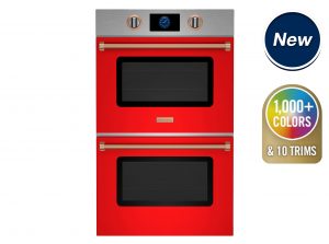 30" Double Electric Wall Oven in Flame Red
