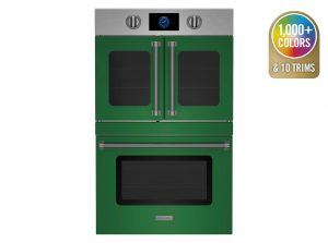 30" Double Electric Wall Oven with French & Drop Down Doors in RAL 6001