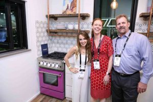 BlueStar representatives with Kim Lewis at the 2017 Dwell on Design Show