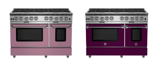 BlueStar 48-inch Platinum Series Ranges in Pastel Violet and Purple Violet
