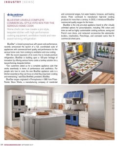 BlueStar press placement in the September issue of the Retail Observer