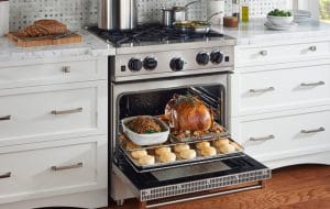 The oversized oven capacity of BlueStar freestanding ranges