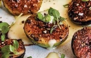 Black Butter - Balsamic Figs with Basil and Fontina Fondue