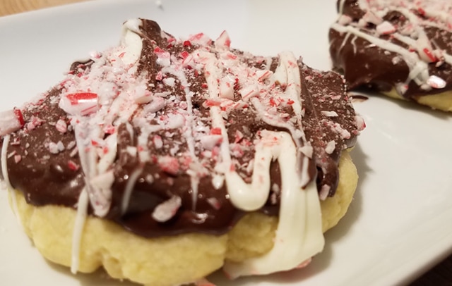 Peppermint Bark Sugar Cookies from All-Star Addison Osta-Smith