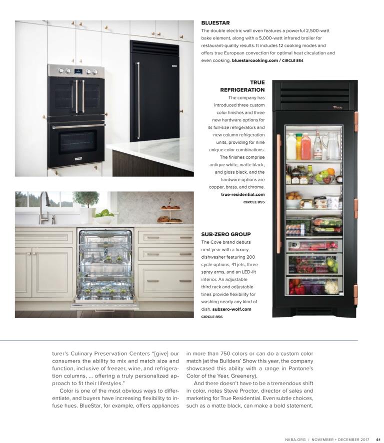 BlueStar Double Electric Wall Oven featured in NKBA Magazine