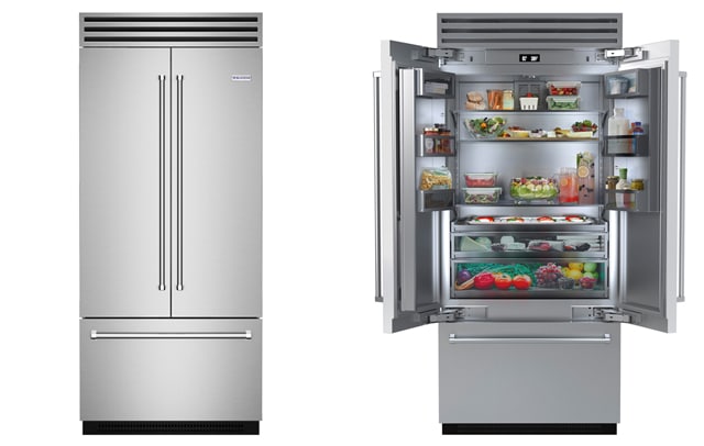 The new 36-inch Built-in French Door Refrigerator Freezer from BlueStar