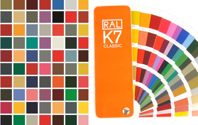 190 Standard RAL Colors Available from BlueStar